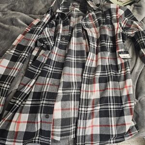Brand new without tags Eddie baurer plaid long sleeve size large.